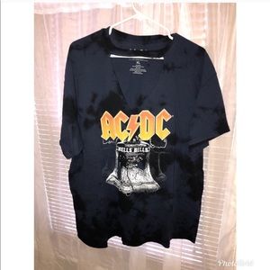 Ac dc Hell’s Bells cut out tee